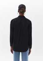 Women Black Oversize Poplin Shirt