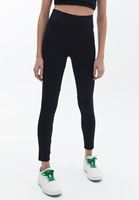 Women Black High Rise Leggings