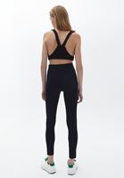 Women Black High Rise Leggings