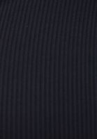 Bayan Siyah Cut-Out Detaylı Crop Bluz