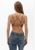 Biyeli Bralet ve Baggy-Fit Pantolon Kombini