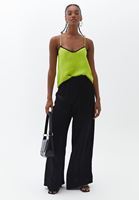 Bayan Siyah Yüksek Bel Wide-Leg Pantolon ( TENCEL™ )