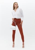 Women Brick Skinny Pants with Push up Effect