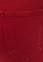 Women Red Skinny Pants with Push up Effect