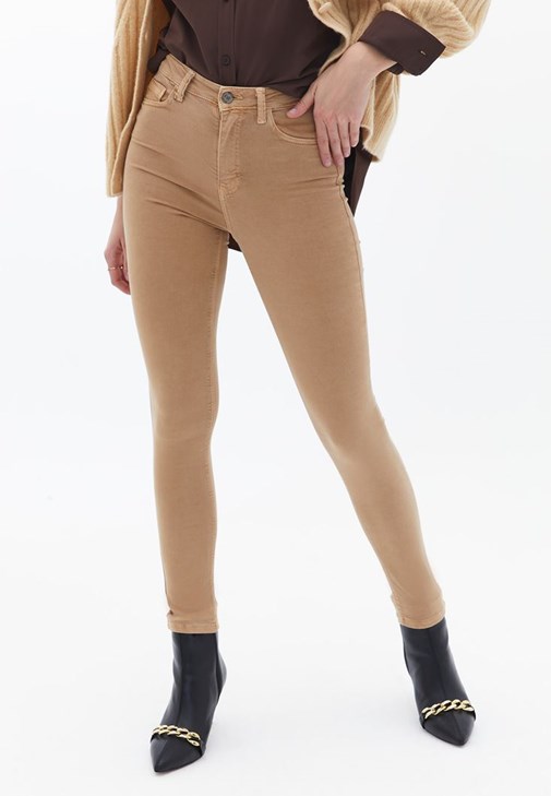 Gipeli Modal Bluz ve Skinny Pantolon Kombini