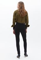 Women Black Skinny Pants with Push up Effect