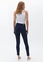 Women Navy Skinny Pants with Push up Effect