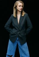 Bayan Kahverengi Boyfriend Blazer Ceket