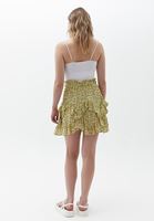 Women Mixed Ruffled Mini Skirt