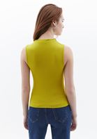 Women Yellow Singlet with Cutout Detail