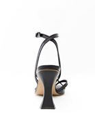 Women Black Band Detailed Heeled Shoe