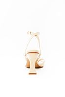 Women Beige Band Detailed Heeled Shoe
