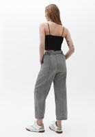 Women Grey Mid Rise Baggy Fit Pants