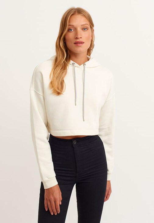 Crop Sweatshirt ve Pantolon Kombini