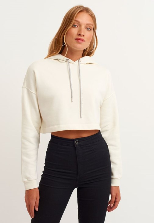 Crop Sweatshirt ve Pantolon Kombini