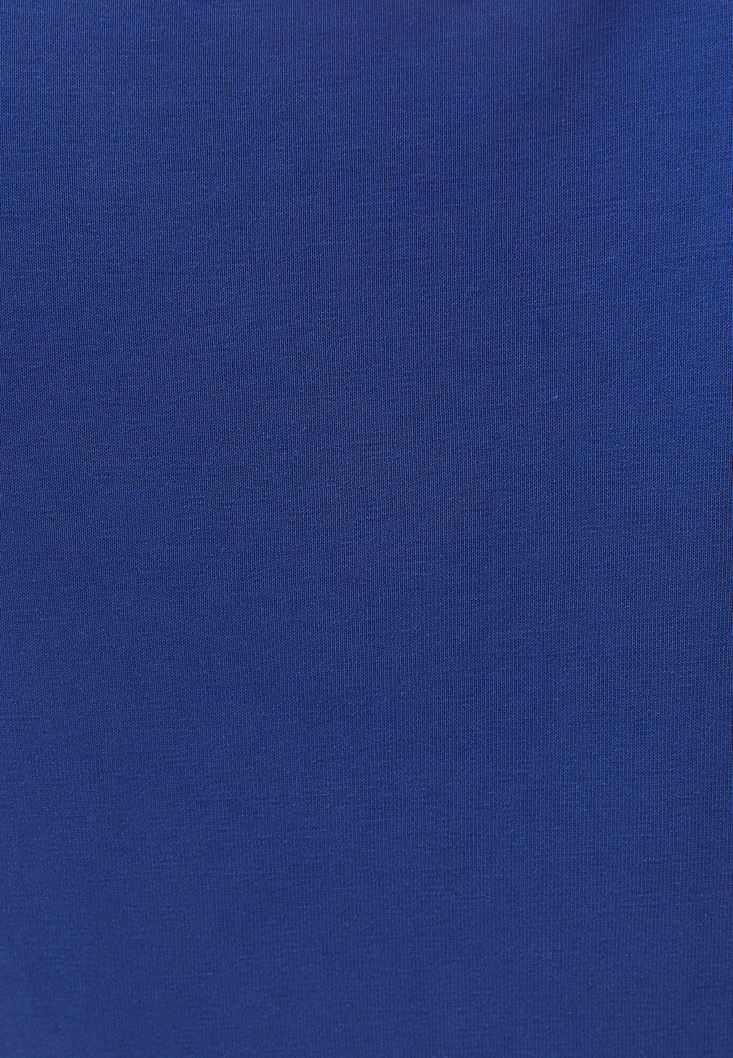 Women Blue Soft Touch V-neck Tshirt