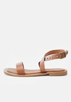 Women Brown Vegan Leather Sandals