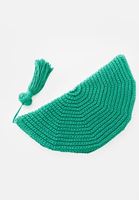 Women Green Macrame Clutch