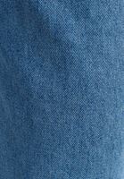 Bayan Mavi Kemerli Yüksek Bel Denim Pantolon