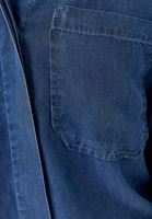 Bayan Mavi Oversize Denim Gömlek ( TENCEL™ )