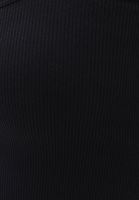 Women Black Square Neck Crop Top