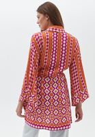 Women Mixed Wrap Around Printed Kimono