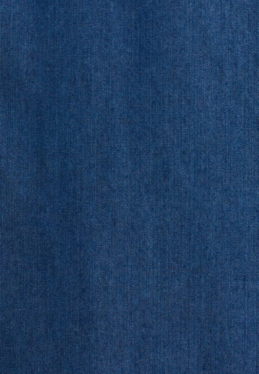 Kruvaze Denim Etek ve Hırka Kombini