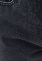 Bayan Siyah Yüksek Bel Denim Şort