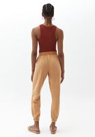 Women Beige Soft touch jogger pants