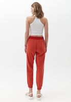 Women Orange Soft touch jogger pants