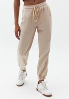 Women Beige Soft touch jogger pants