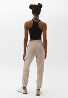 Women Beige Soft touch jogger pants