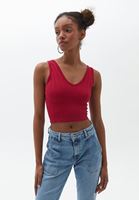 Bayan Pembe Dikişsiz Crop Atlet