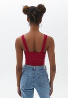 Bayan Pembe Dikişsiz Crop Atlet