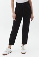 Women Black Ultra High Rise Baggy Fit Pants