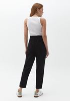 Women Black Ultra High Rise Baggy Fit Pants