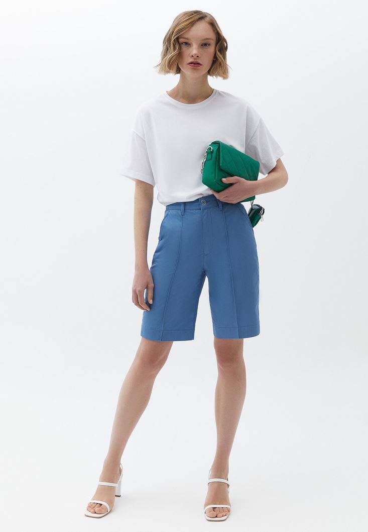 Women White Cotton Oversize Tshirt