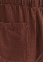 Women Brown Carrot Fit Pants with Drawstring