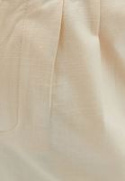 Women Beige Shorts with Waist Detail