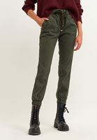 Bayan Yeşil Beli Lastikli Kargo Jogger Pantolon ( TENCEL™ )