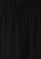 Women Black Asymmetrical Skirt with Gippe Detail