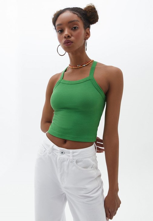 Crop Atlet ve Wide-Leg Pantolon Kombini