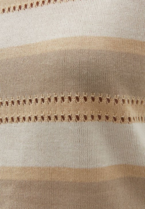 Çizgili Crop Bluz ve Wide-Leg Pantolon Kombini