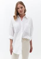 Women White Cotton Oversize Shirt