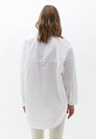 Women White Cotton Oversize Shirt