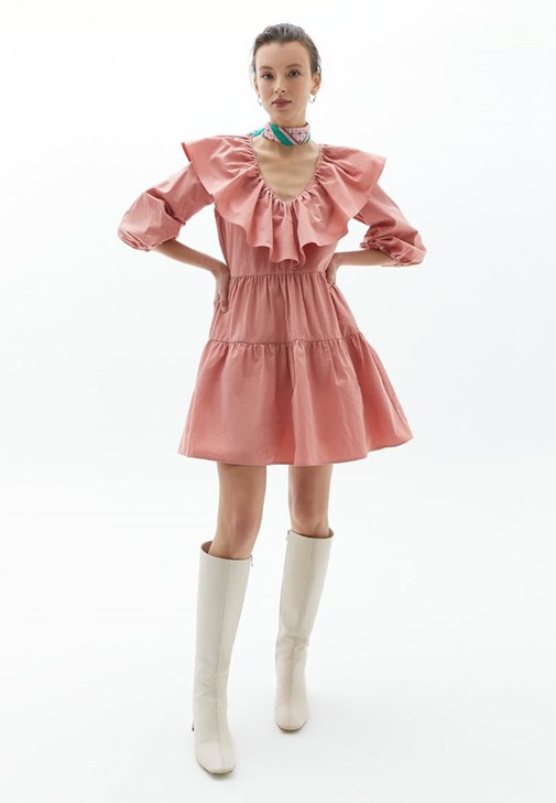 Roem[ロエム] Tweed Frill 2in1 Mini Dress WB_CC_HR_CL134069008-