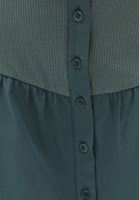 Women Green Poplin Skirt with Waist Detail