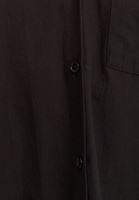 Women Black Cotton Shirt Dress