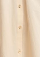Women Beige Cotton Shirt Dress