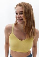 Women Yellow Seamless Bralet